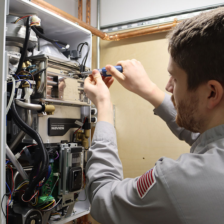 Goff Heating & Plumbing technician at work